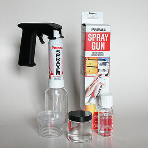 Kit Spray Gun con Impugnatura e Trasparente Lucido/Opaco in vasetto Bicomponente (Multiuso)