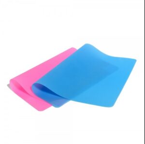 Silicone mat blue/pink