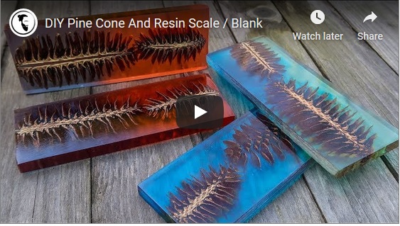 DIY Pine Cone And Resin Scale / Blank