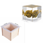Cube 3D Silicone mould - perfect for creating beautiful decorations - 8.5 x 8.5 x 8 cm