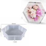 hexagon 3D Silicone mould - perfect for creating beautiful decorations - 24 x 21 cm