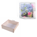 Square 3D Silicone mould - perfect for creating beautiful decorations - 15.3×15.3 cm