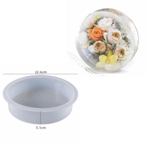 Round 3D Silicone mould - perfect for creating beautiful decorations - D.20 cm