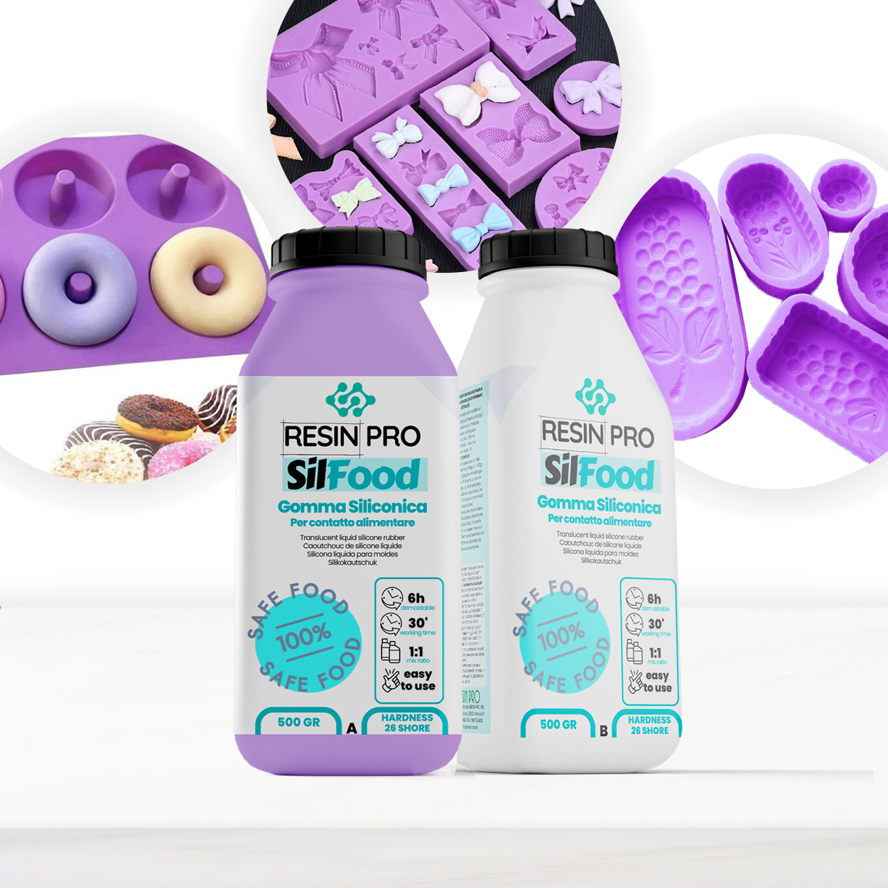 SIL FOOD Food-grade silicone for molds - Create in the Kitchen too! -  ResinPro - Creativity at your service