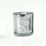Silver Metallic Effect Glass