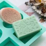 Double Silicone Mold with “Arabesque” decorations (Rectangular and Oval): A Dive into the Art of Homemade Soap!