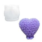 Floral Heart: Mold with Roses for Romantic Creations