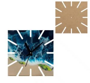 Wood Panel (MDF) for Square Wall Clock 40×40 cm