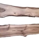2 Spanish Walnut Planks 120-130 cm x 4.5 cm Thickness – Create Your First River Table