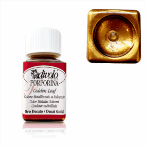 Metallic Glitter Paint - 50 ml - Gold/Silver/Copper - Ducat Gold