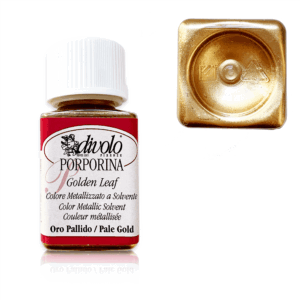 Metallic Glitter Paint - 50 ml - Gold/Silver/Copper - Pale Gold
