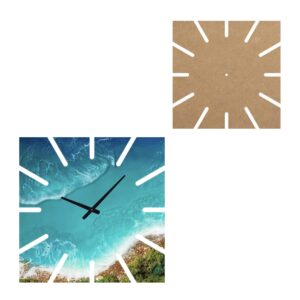 MDF bases for making clocks - Orologio quadrato