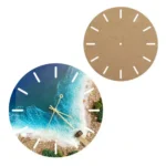 D. 40 cm Round MDF Panel for Resin Wall Clock "Art Deco"