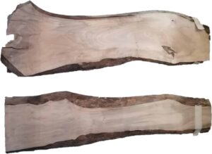 2 Spanish Walnut Planks 120-130 cm x 3 cm Thickness – Create Your First River Table