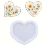 Heart-Shaped Silicone Mold (4 Molds)